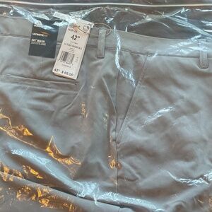 Men’s Adidas 42” waist, 8.5 length grey golf shorts